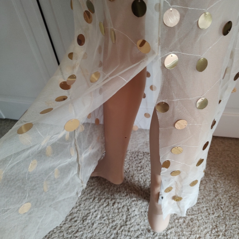 Sexy sheer metallic gown - Picture 11 of 16